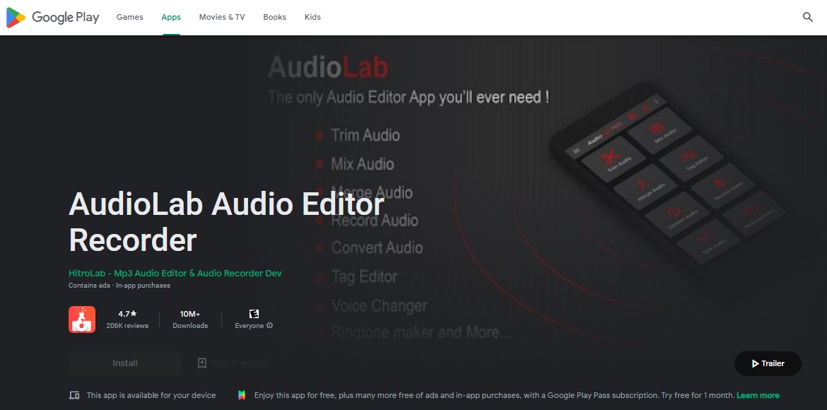 AudioLab Audio Aplikasi edit suara Editor
