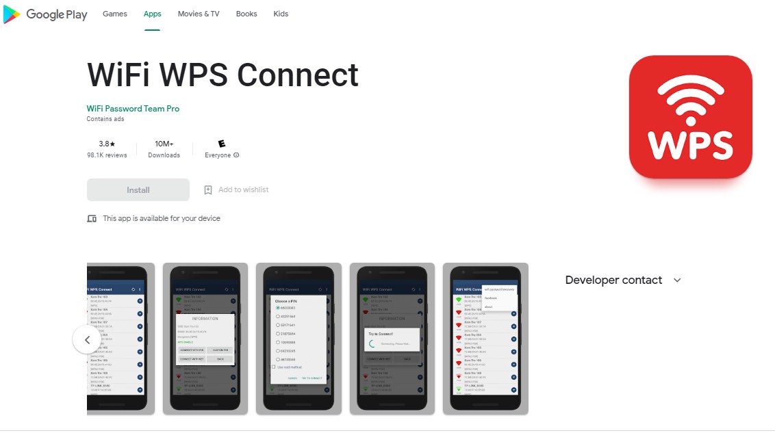 WIFI WPS Connect Aplikasi pembobol Wifi