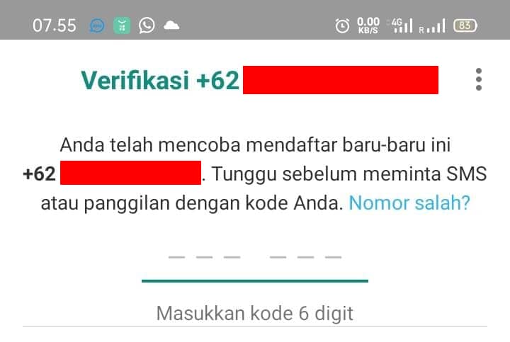 6 Digit Rahasia Whatsapp