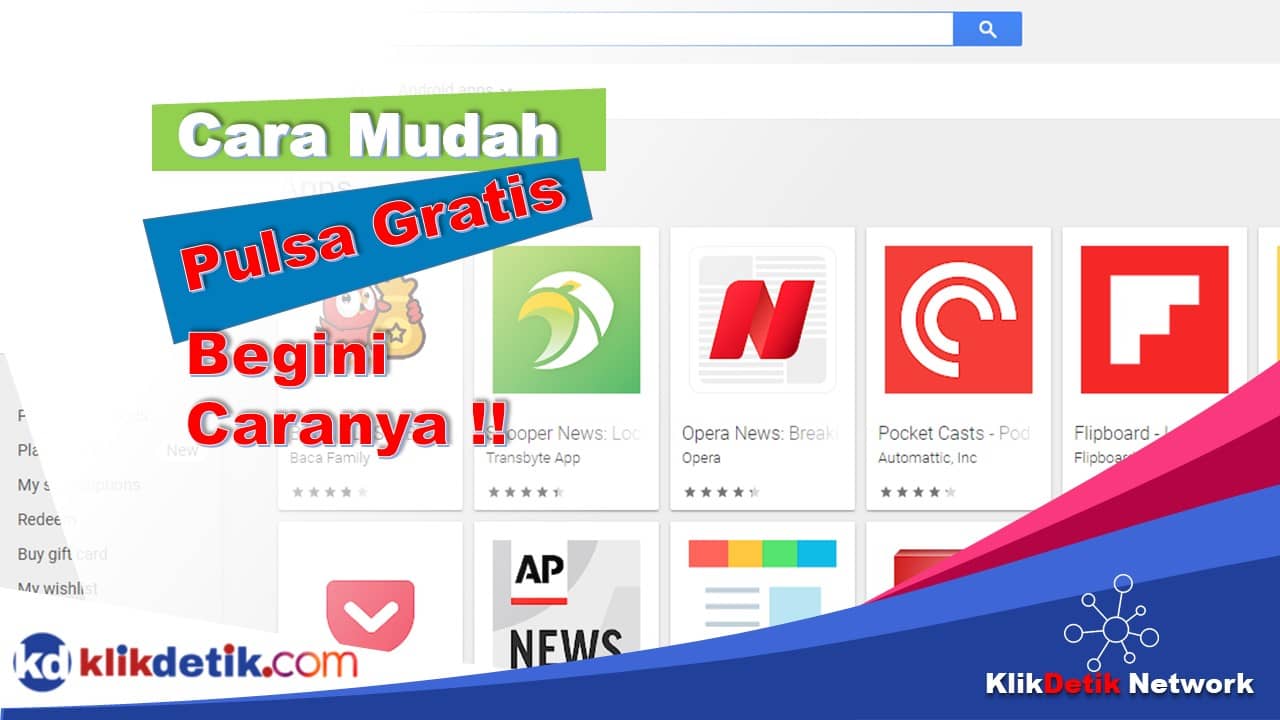 Cara Mendapat Pulsa Gratis