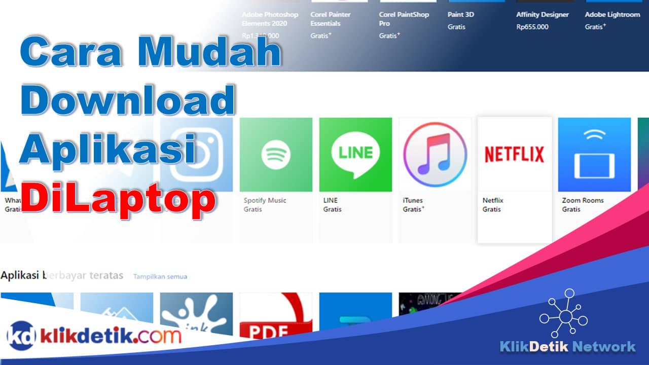 cara download aplikasi di laptop