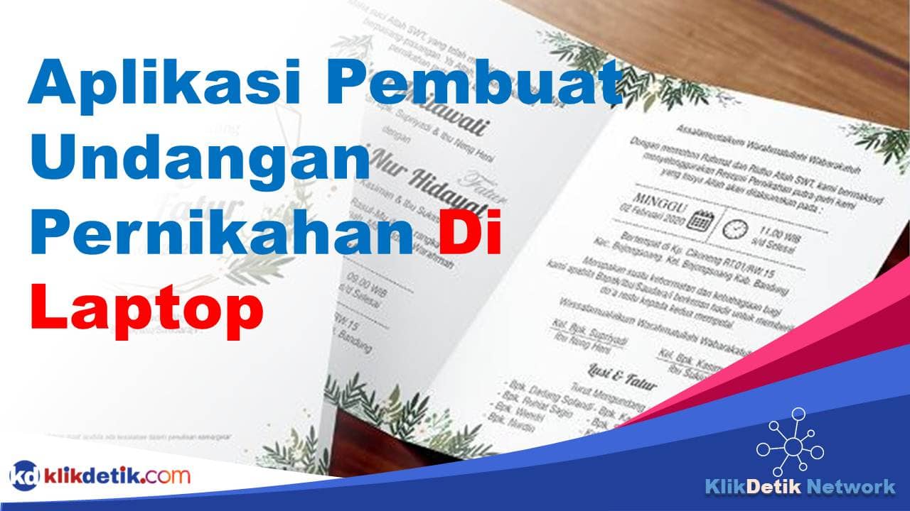 Aplikasi Pembuat Undangan Pernikahan Di Laptop