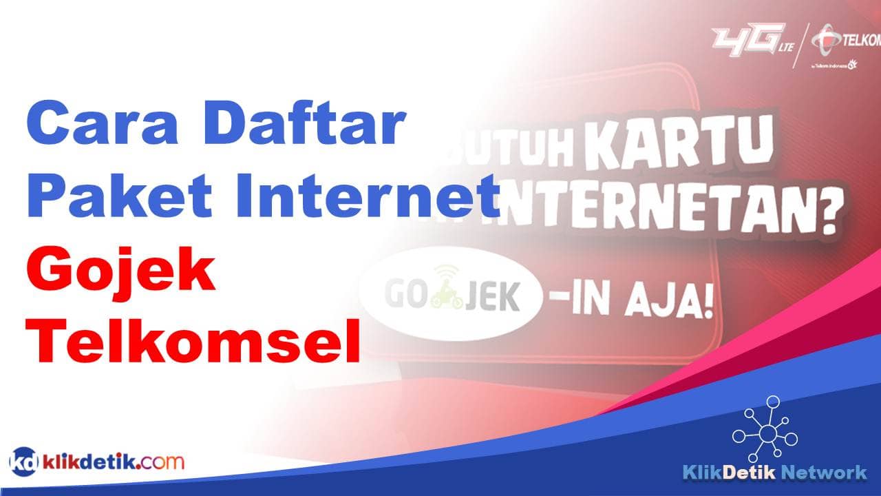 Cara Daftar Paket Internet Gojek Telkomsel