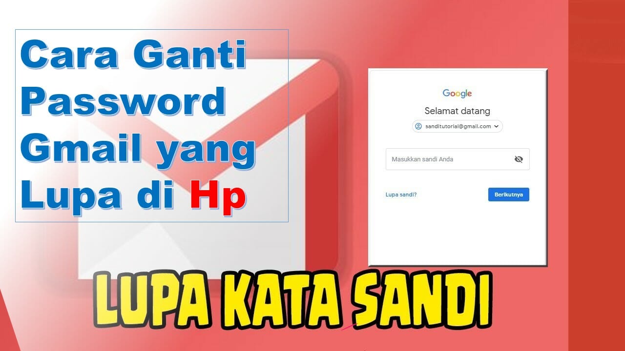 Cara ganti password gmail lupa