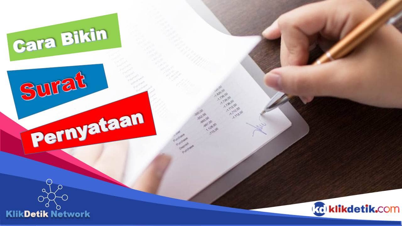 Cara Bikin Surat Pernyataan