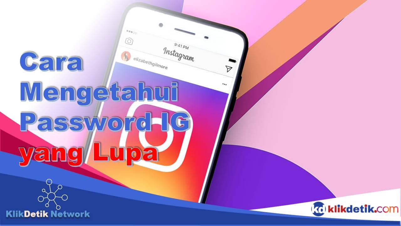 Cara mengetahui password IG yang lupa