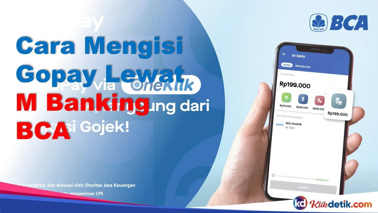 Cara Mengisi Gopay Lewat M Banking BCA