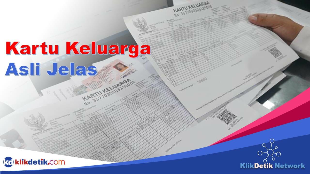 Kartu Keluarga Asli Jelas