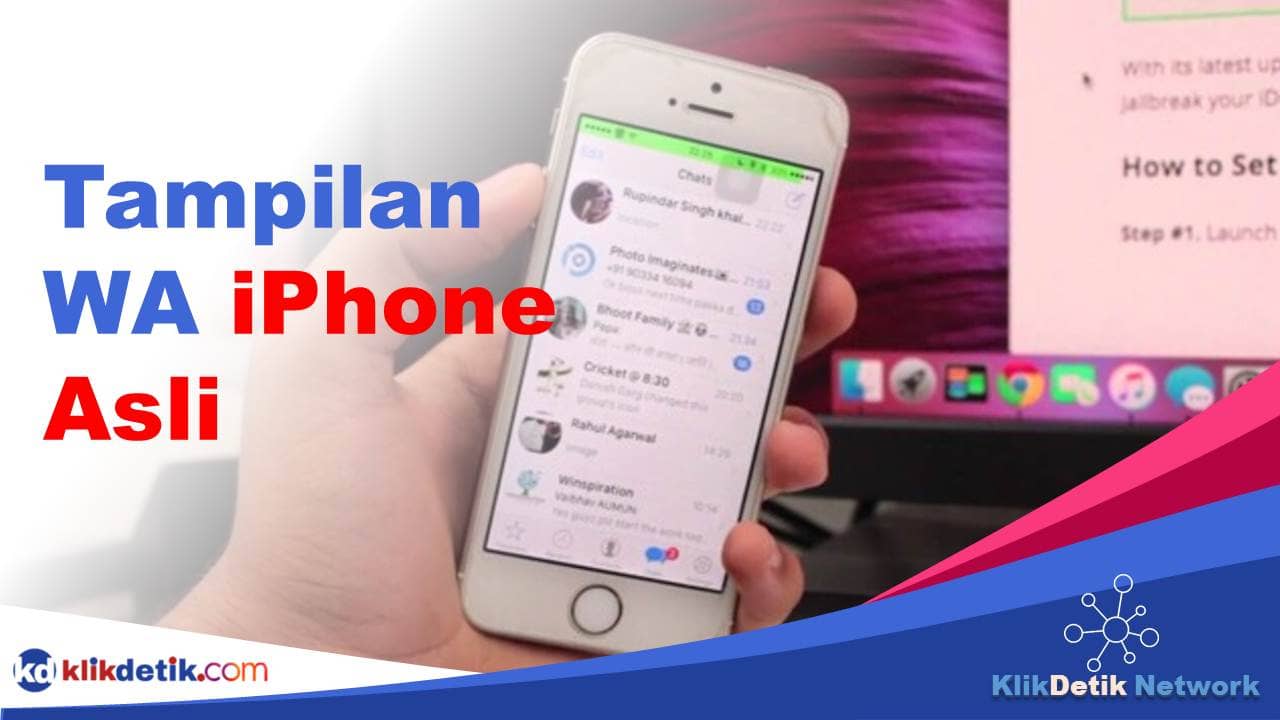 Tampilan WA iPhone Asli