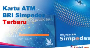 Kartu ATM BRI Simpedes Terbaru