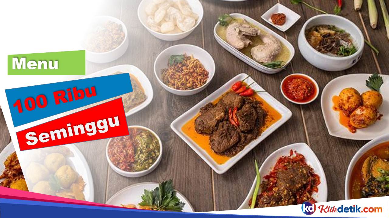 Menu 100 Ribu Seminggu