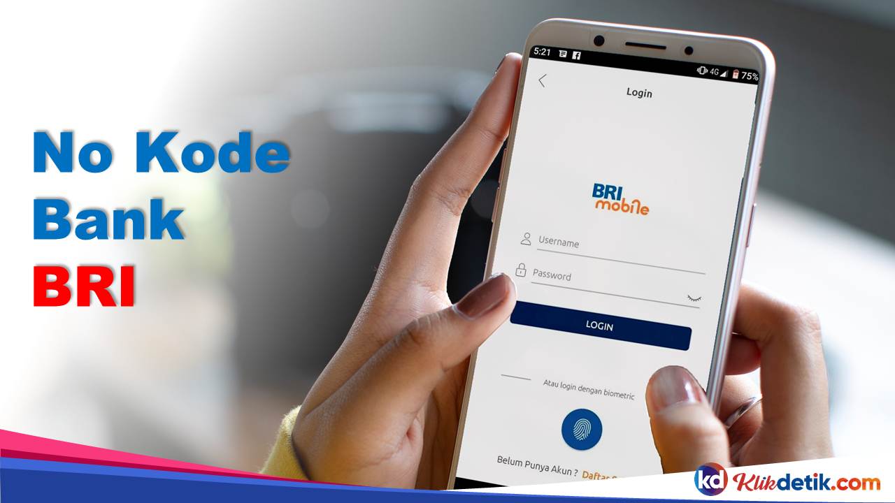 No Kode Bank BRI