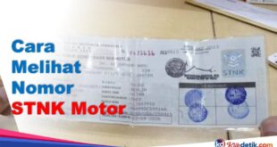 Cara Melihat Nomor STNK Motor