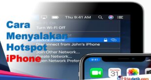 Cara Menyalakan Hotspot iPhone