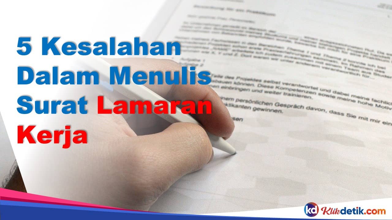Kesalahan menulis surat lamaran kerja