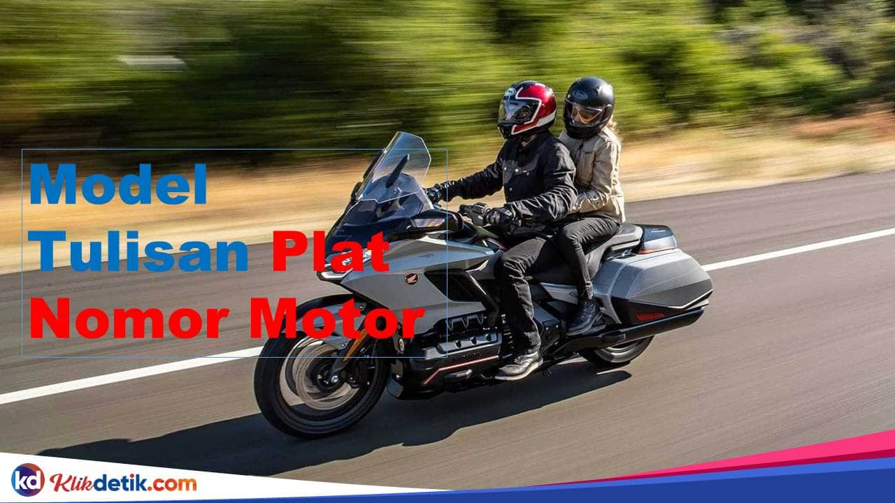 Model Tulisan Plat Nomor Motor