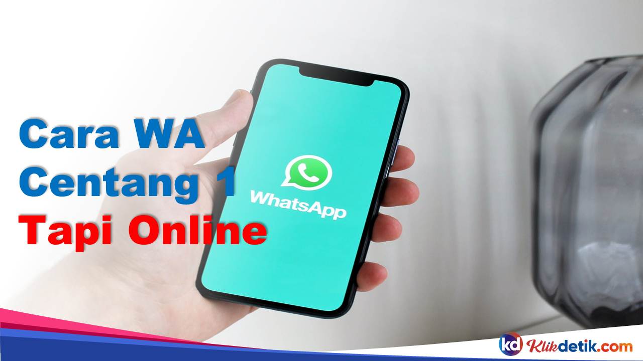 Cara WA Centang 1 Tapi Online