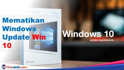 Mematikan Windows Update Win 10
