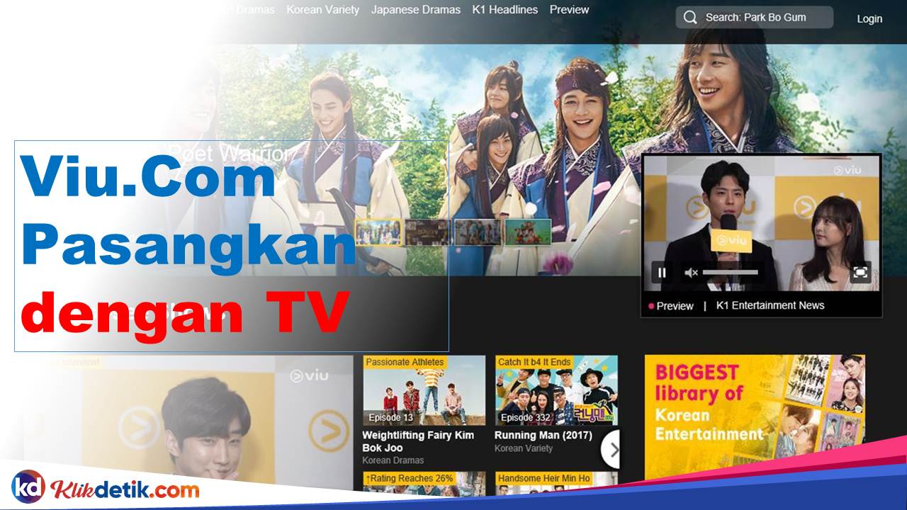 Viu.Com Pasangkan dengan TV