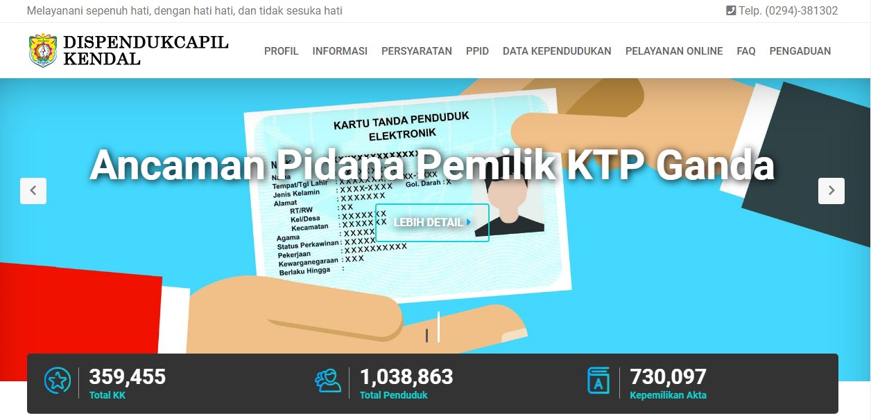 Aplikasi Cek KTP Online - Dispendukcapil Kendal