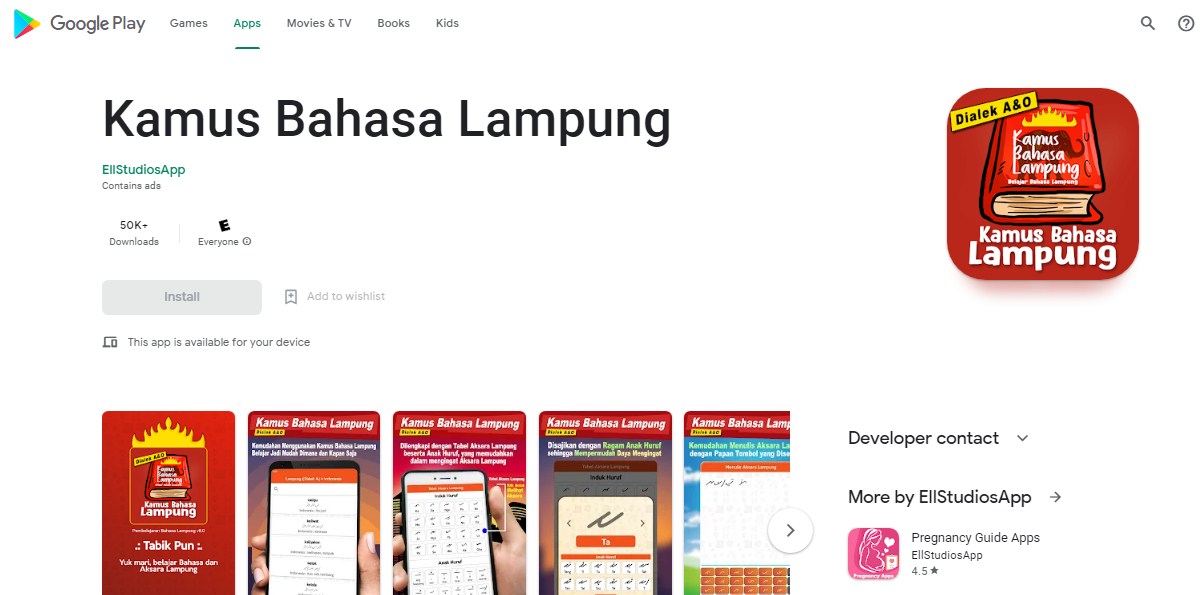 Aplikasi Translate Bahasa Lampung ke Indonesia - Kamus Bahasa Lampung