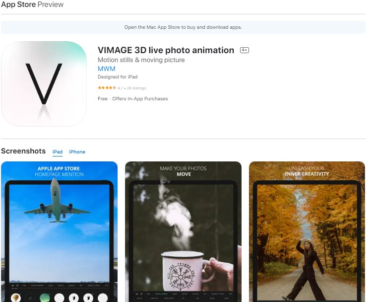 Aplikasi edit foto dengan musik Vimage