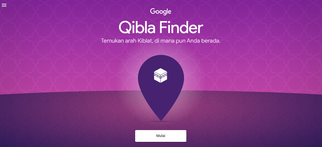 Arah kiblat online tanpa aplikasi - Qibla Finder