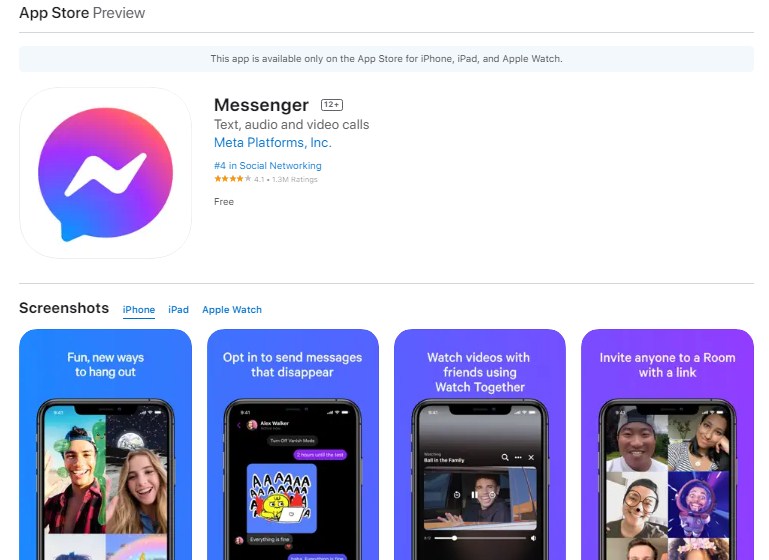 Download Aplikasi Messenger - Messenger iOS