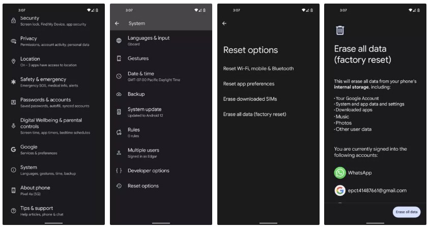 Cara memperbaiki jaringan internet di Android dengan Factory Reset