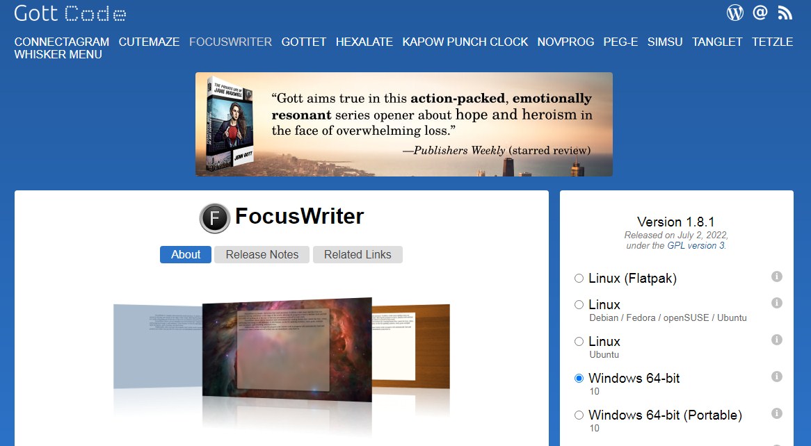 Focus Writer @GottCode