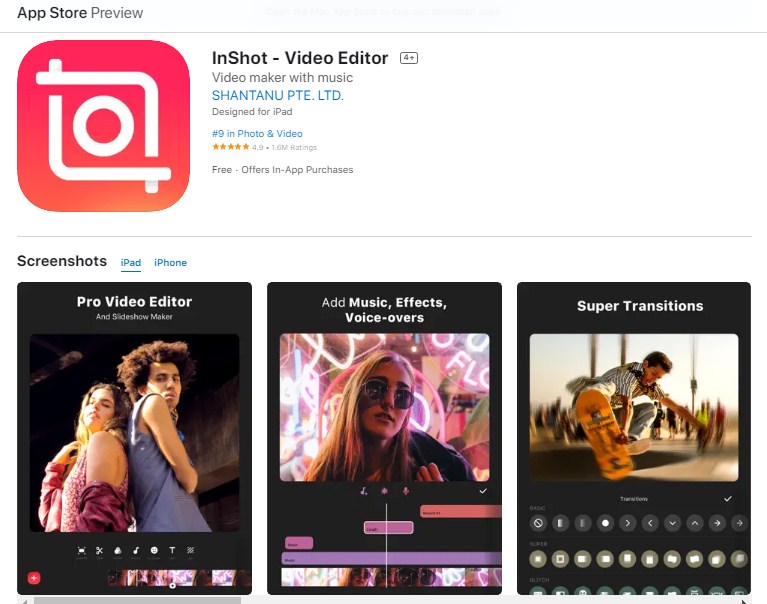 InShot Video Editor