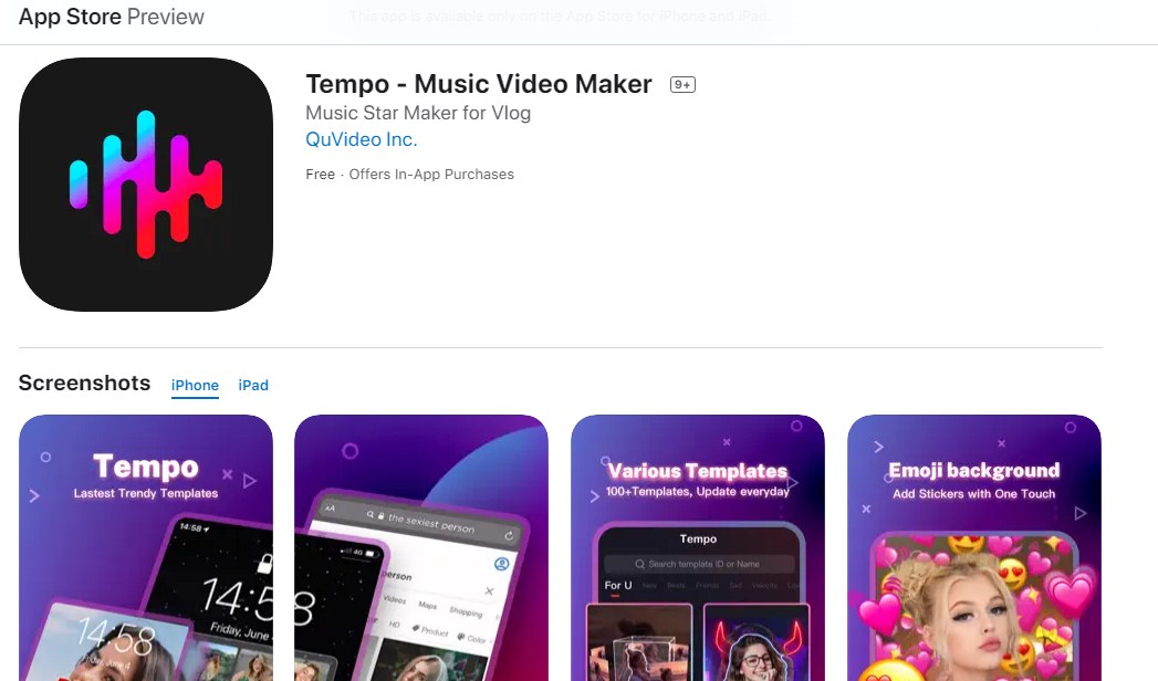 Aplikasi pengantin viral Tempo Music Video Maker
