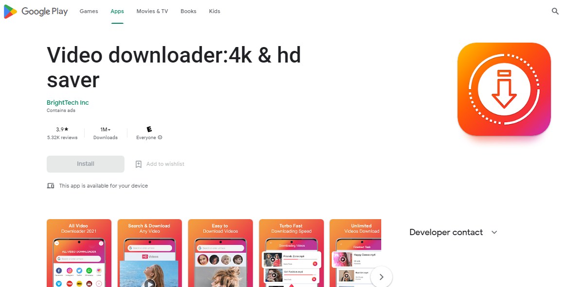 Video Downloader 4K and HD Saver