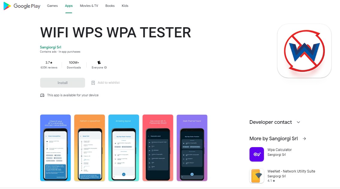 WIFI WPS WPA TESTER