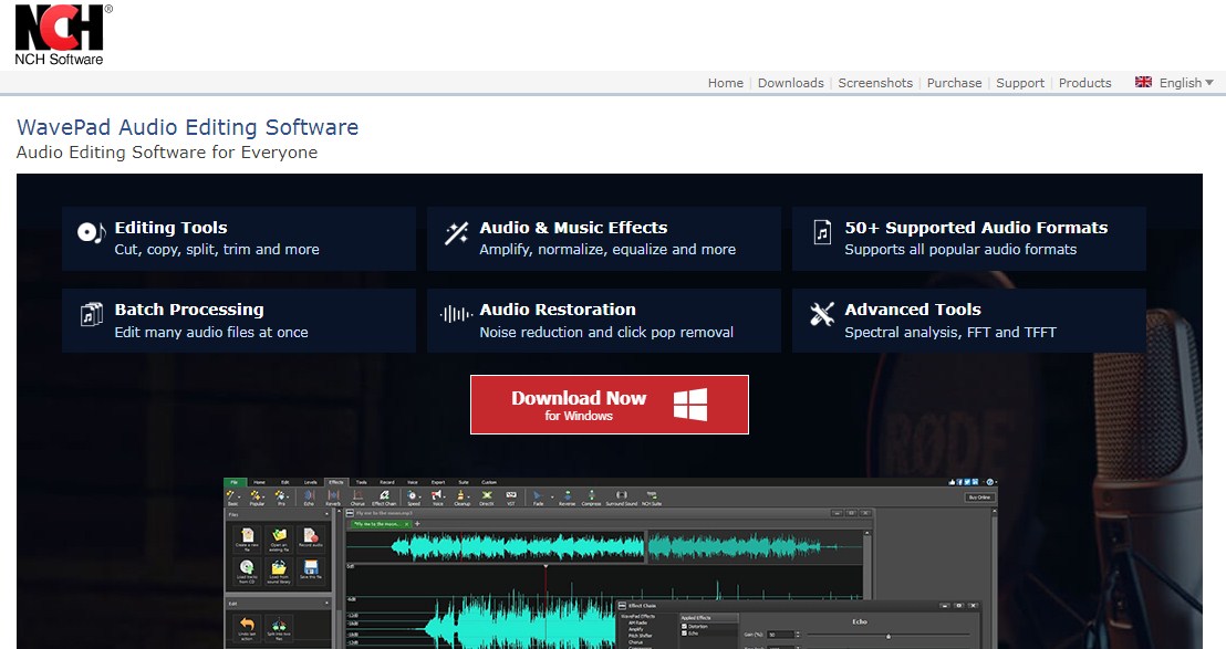 WavePad Audio Editing Softawre