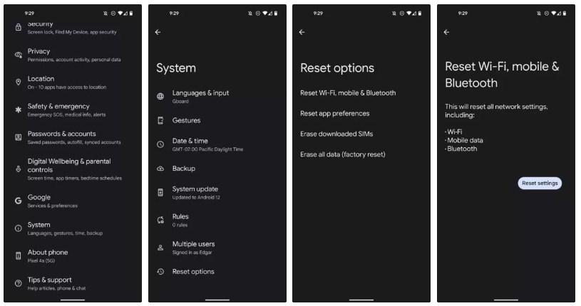 Cara memperbaiki jaringan internet di Android dengan reset setting WiFi