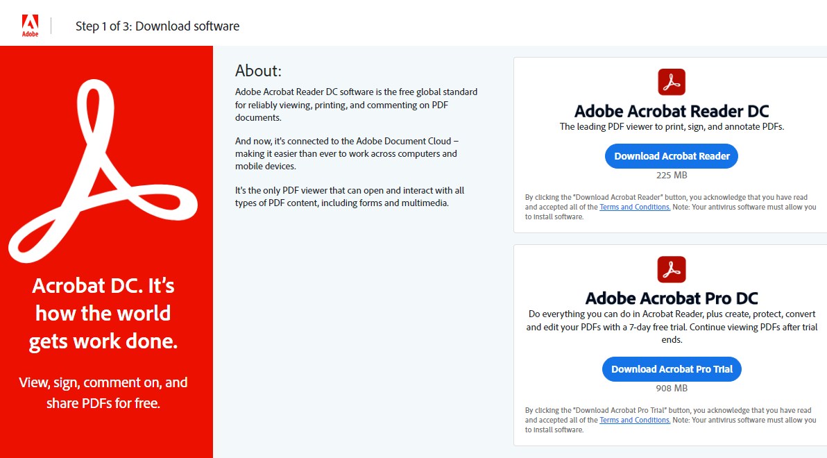 Aplikasi Adobe Acrobat Reader