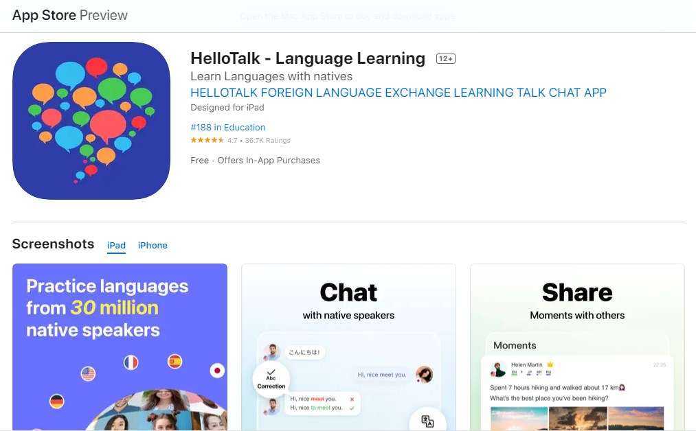 Aplikasi Belajar Bahasa Korea HelloTalk
