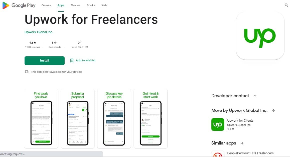Aplikasi Dapat Uang Upwork for Freelancer