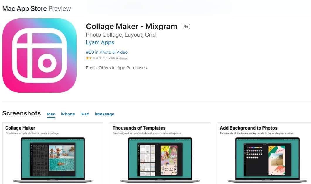 Aplikasi Menggabungkan Foto Collage Maker Mixgram
