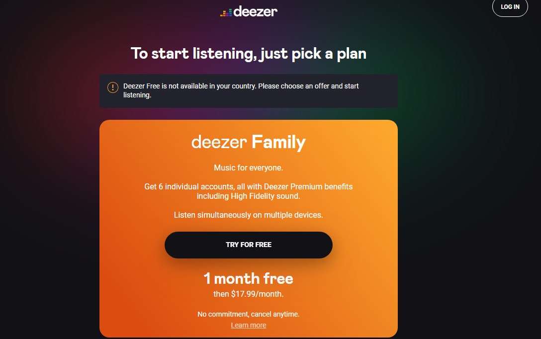 Aplikasi Musik Gratis Deezer