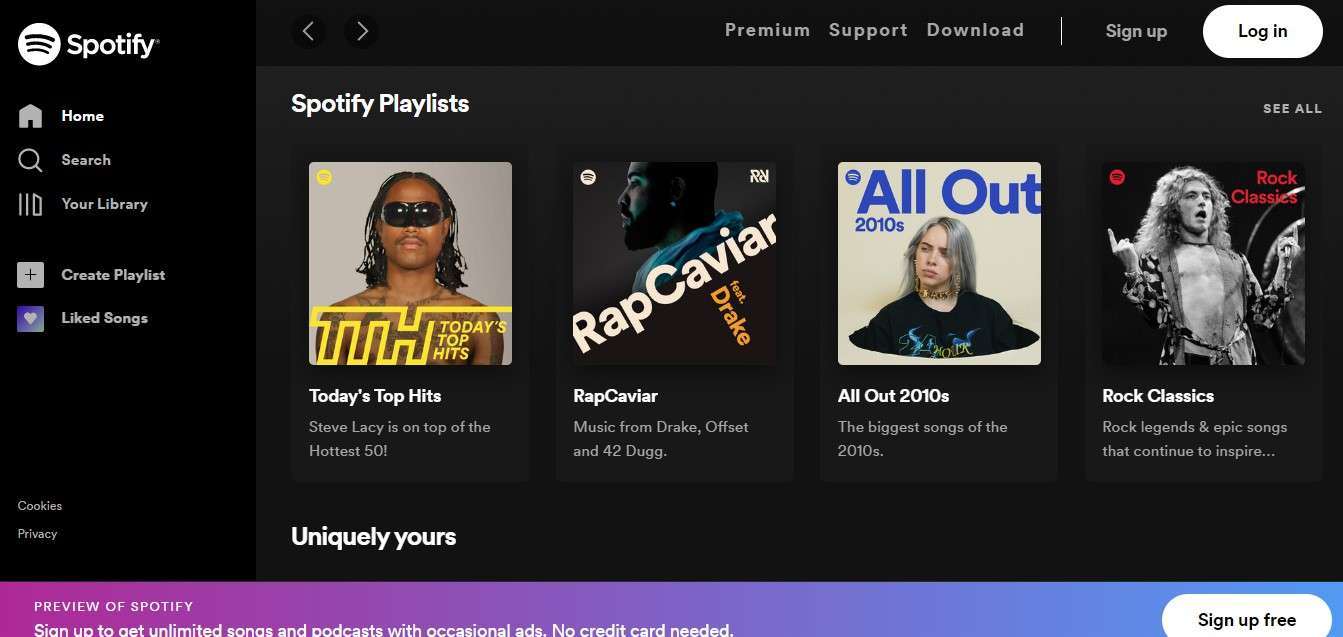 Aplikasi Musik Gratis Spotify