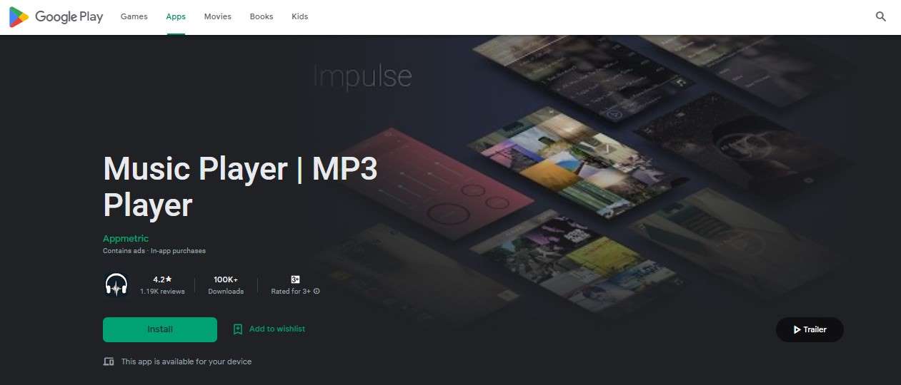 Aplikasi Musik Offline - Impulse