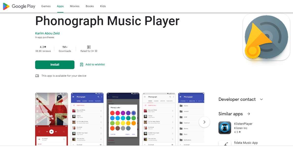 Aplikasi Musik Offline - Phonograph Music Player