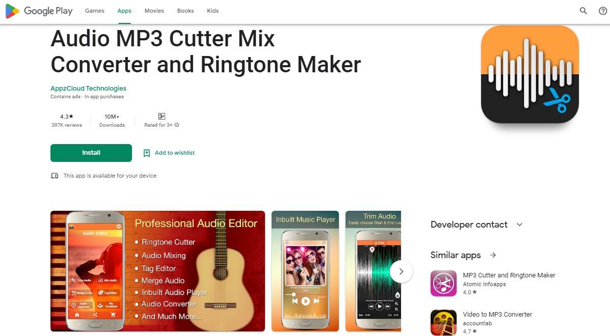 Aplikasi Pemotong Lagu Audio Mp3 Cutter