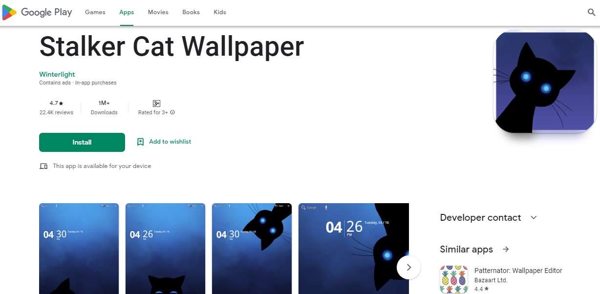 Aplikasi Wallpaper Video Stalker Cat Wallpaper