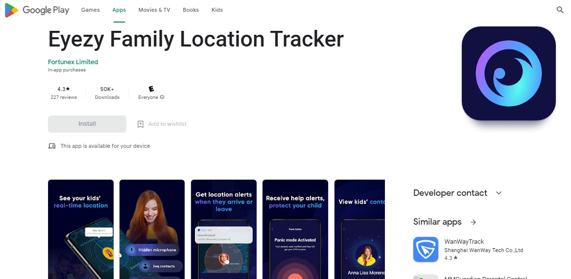 Aplikasi sadap Whatsapp simpel EyeZy Family Location Tracker
