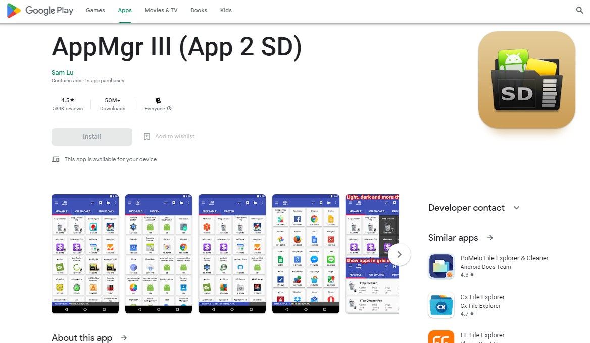 AppMgr ( App 2 SD )