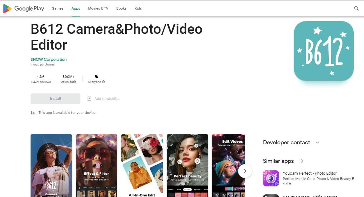 B612 Camera and Photo Video Editor