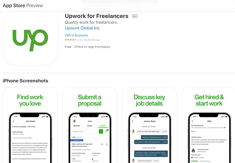 Cara Dapat Uang dari Aplikasi Upwork